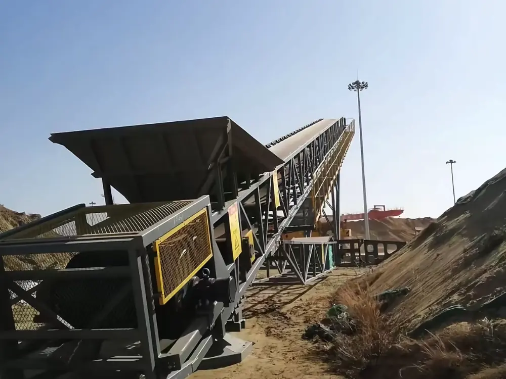 Efficient Retractable Mobile Belt Conveyor